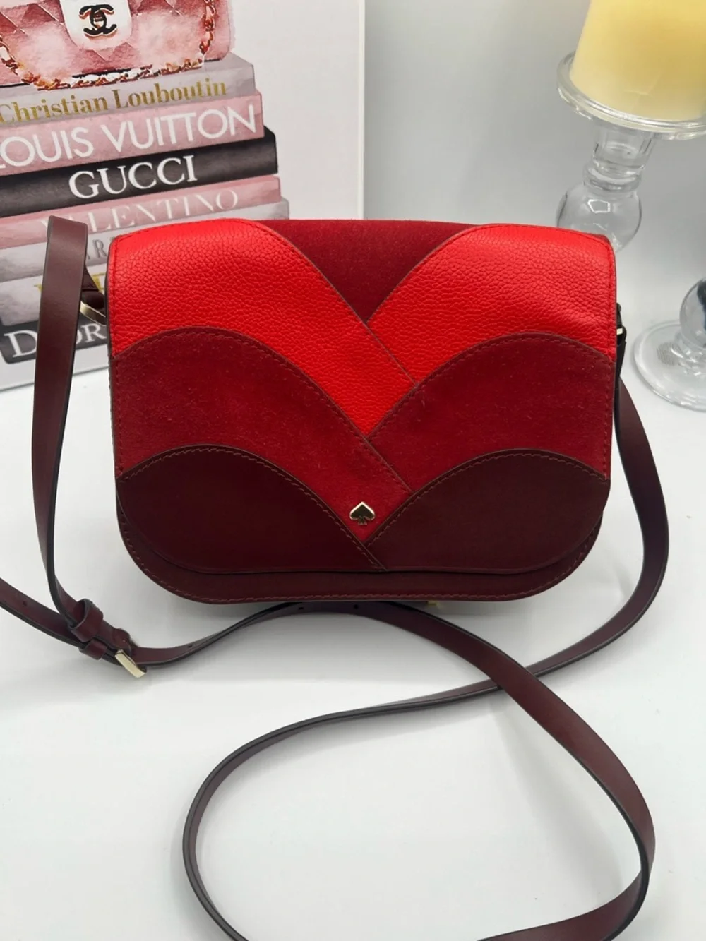 Kate Spade Nadine Patchwork Bag in Leather and Suede - Picture 5 of 10